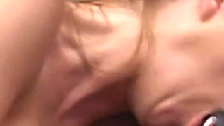 Busty blonde MILF anally pounded by a big black cock dude