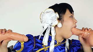 VirtualGeisha - Chun Li Takes Two Cocks Like A True Slu