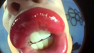 Linablackly - Mommy s Fisheye Pov Dirty Mouth And Lips