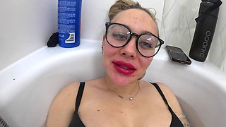 Foot Goddess Gives Instructions in the Bathtub!