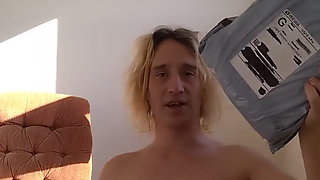 Transwoman Opening One-piece Pink Rabbit Pajamas Bodysuit with Button-up Buttflap Viewer-gift