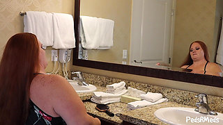 Julie Ginger Brushing Her Beautiful Long Hair