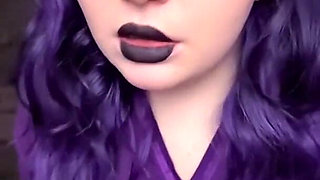 Caught the Fat Goth Nurse Masturbating