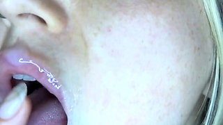 Messy Facial & Cum Playing: Swallow & Covered in Semen