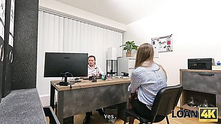 Loan agent scene with sublime Olivia Sparkle from Loan4k