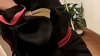 Oil Shiny Black Silk