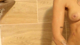 Intense Ebony Latina Shower Sex