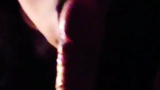 Smoking blowjob in the dark