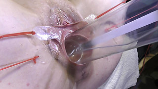 Far Spread Pussy Close up Fucking with Lamp 1000watt