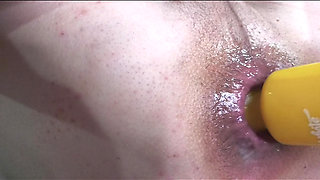 a big gape and slow motion