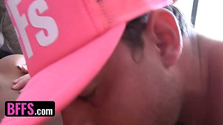 Bffs - nice nubiles hit the beach for lucky boy they can pound and cure their itch