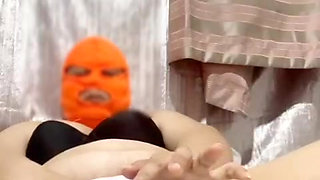 Wife watching my video, while she does solo