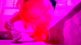 Artemisia Love Wearing High Heels Outdoor and Smoking a Cigarette