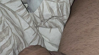 Sexy and hot step mom gives step son a perfect handjob before bed time