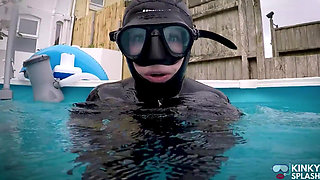 Thick 8mm Beauchat Wetsuit Buoyant Tease Session