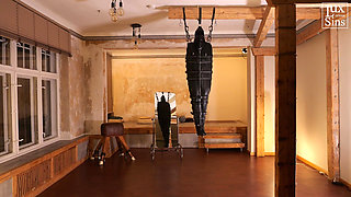 Leather Suspension Bondage with Elise Graves and Heavy