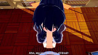 Akeno Gives Me a Blowjob in a Public Library - Dxd Ntr Madness Series