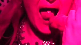 MILF with 2 Young Guys in a Swinger Club