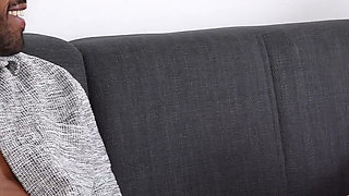 How Did He Get in? Sexy Black Guy with a Huge Black Cock Fucked Me in the Hotel Living Room