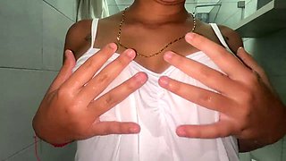 I stick my dildo all the way in and moan like a whore