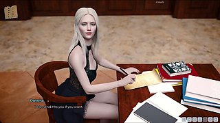 Hot teacher with a big ass in a 3D visual novel