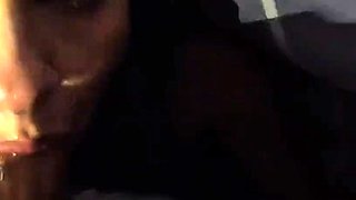 stepsister blowjob while everyone rests at home