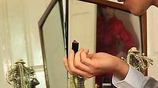 Step-mum Catches College Girl Mila at Her Dressing Table Face Slapping Punishment Wmv