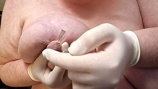 Sarah Angie's Big Natural Tits Pierced & Bound - Hardcore BDSM Punishment