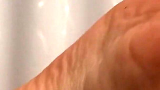 Sexy Ash Blonde Wench Playing with Big Black Dildo