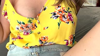 Big boob brunette masturbates on webcam