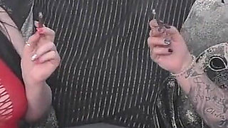 Ladies Smoking Cigars