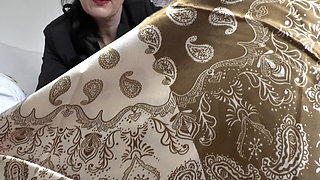 My Glossy Satin Scarves Are so Arousing! Lady Victoria Valente