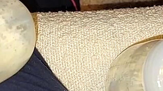 Breast Pumping My Lactating Breasts