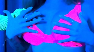 Nasty brunette pornstar with big boobs