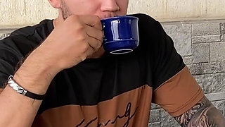 Redhead with Breast Piercing Gives Me Coffee, Big Ass, Pink Pussy and Blowjob - Andrea Castro & Brian Evansx