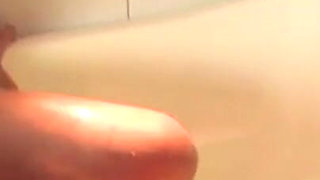 Hot Brunette Mature Enjoys in the Bathroom with Her Fat Friend