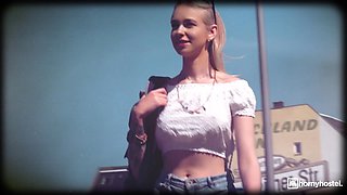 Arteya's Inked Blonde Ignites Fierce Hostel Passion