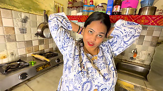 After Wife Said No to Sex, Husband Pounds Saas in the Kitchen Taboo Hard Fuck!