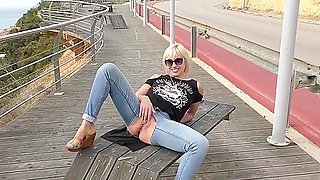 Cindyangel - Cameltoe And Masturbation Outdoors