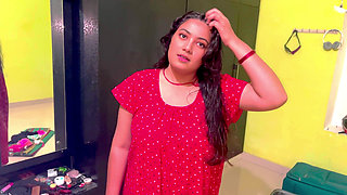 OMG! I'm alone with my step mother and I asked help to fuck my tight dick