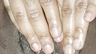 Stroking Her Pussy with the Dildo!