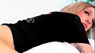 shemale tranny anal bareback cumshot