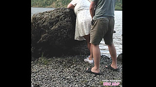 Fucked in Nature - Cheating Wife Sex with Lover by Lake (hotwife Cuckold Cheating Swinger Vixen Bull Cum Sperm Ass)