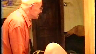 Watch This German Slut Get Fingered and Used by Older Guy