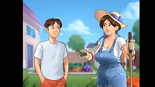 Sharing bed, just hot, cartoon movie