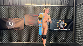 First Time Ever Nude Sexwrestle Featuring Lora Cross Sinthia Bee and Tatiana Steele