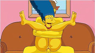 The Simpsons Parody: Marge And Neds Sinful Encounte With Marge Simpson And Car Toon