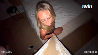La my friend's stepsister wants my GIANT COCK again! CREAMPIE - BABYDOLL x