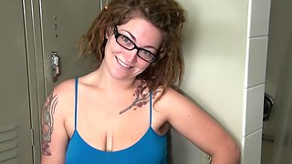 Hairy MILF Kyle gets naughty in a steamy shower with Sonny Silver