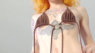 I Highly Doubt You`ll Be Able to Oppose if I`ll Striptease & Take off This Tiny Bikini in Front of You Just Like This